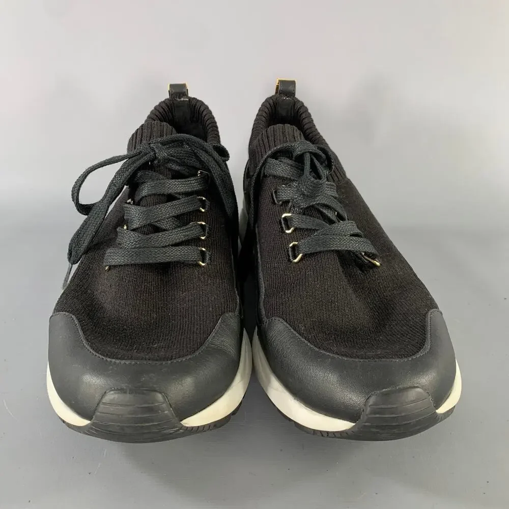 BUSCEMI Size 11 Black Knit Lace Up Lace Up Shoes
